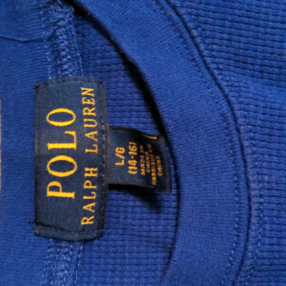 Blue thermal long sleeved shirt - Picture 2 of 3